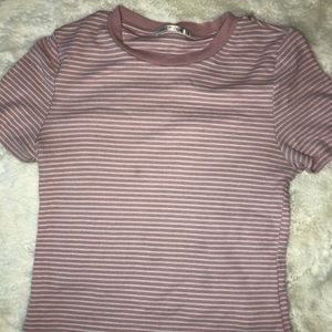 Pink/white stripped top